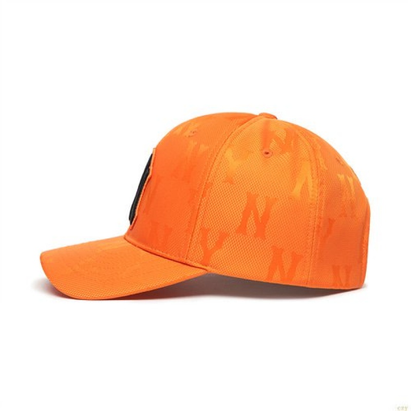 Casquettes MLB Monogra Nylon Ball New York Yankees Accessoires Orange | 0176IBPJC