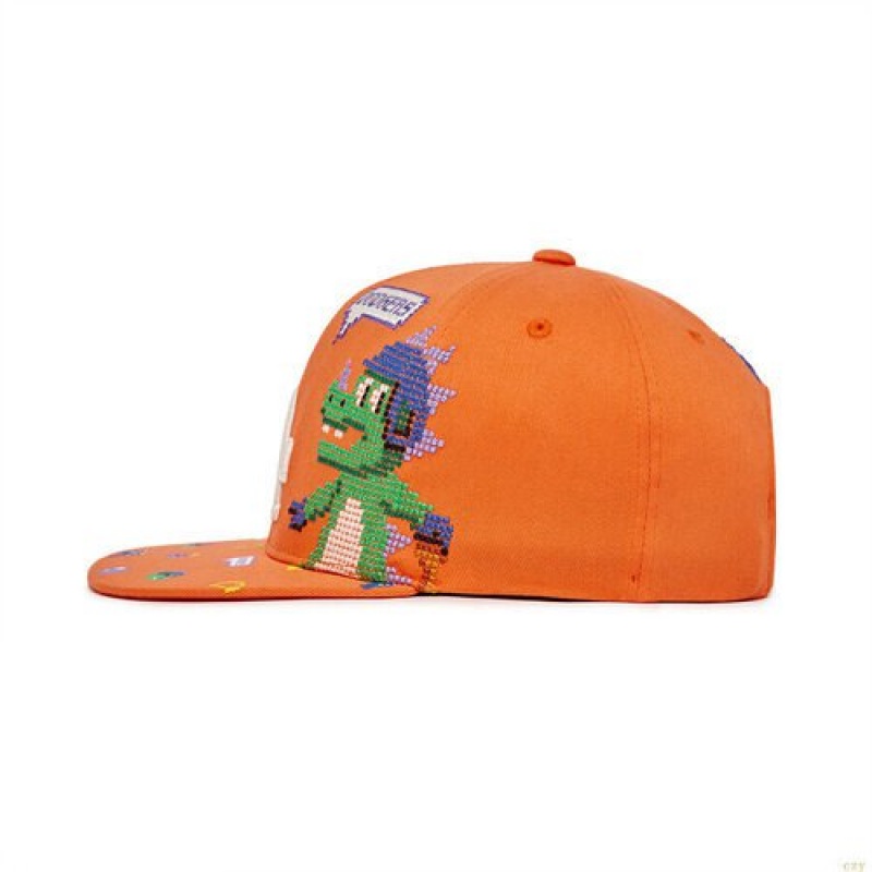 Casquettes MLB Play All-over Print Snapbacla Dodgers Enfant Orange | 0158EHYJC