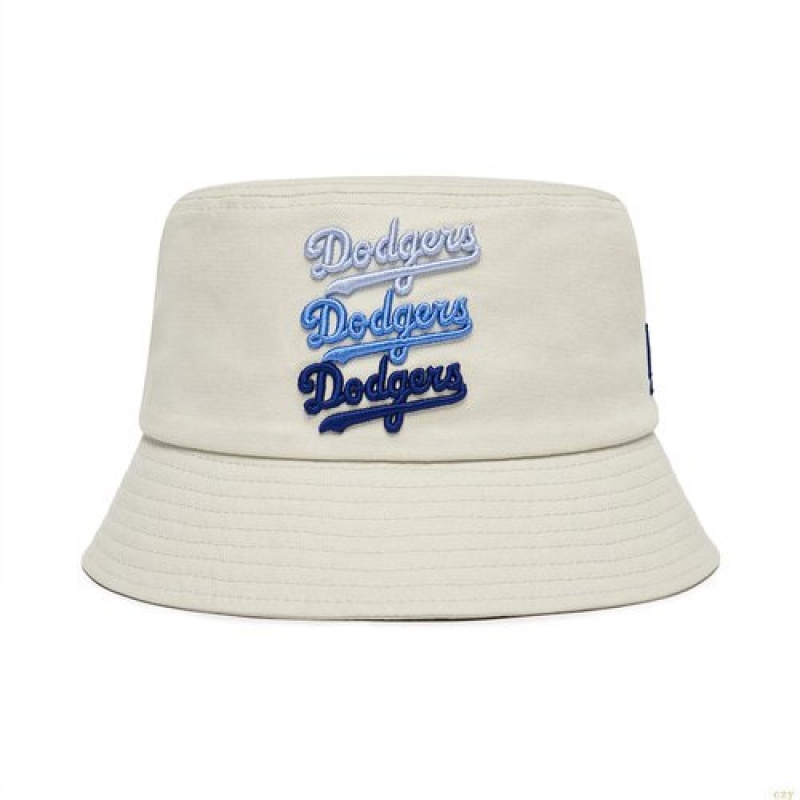 Chapeau Bucket MLB Basic Logo La Dodgers Accessoires Blanche | 5271BPAXT