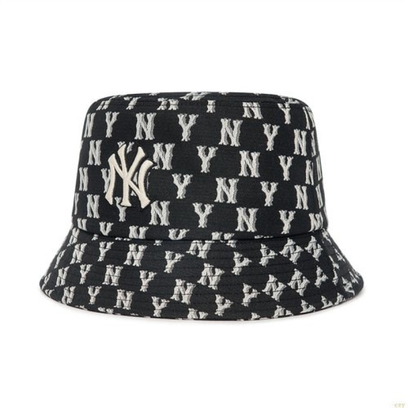 Chapeau Bucket MLB Basic Monogra Jq Bucket New York Yankees Enfant Noir | 2839PMYFX