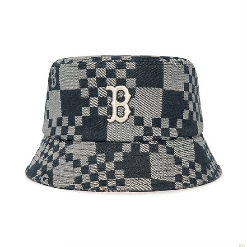 Chapeau Bucket MLB Checker Boardenim-like Boston Redsox Accessoires Multicolore | 6392TGIFY