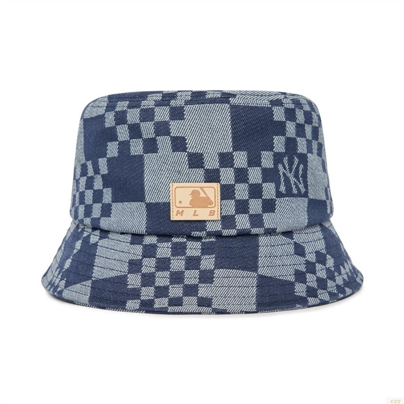 Chapeau Bucket MLB Checker Boardenim-like New York Yankees Accessoires Multicolore | 0912AWGPE