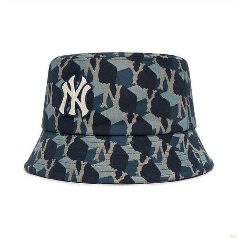 Chapeau Bucket MLB Cube Monogra New York Yankees Accessoires Multicolore | 5023MGWQK