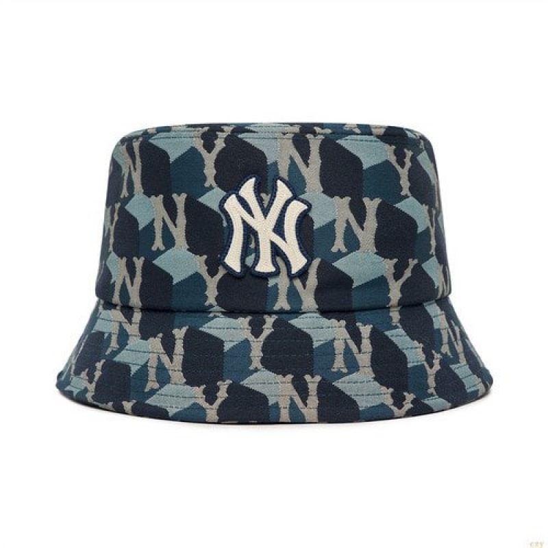 Chapeau Bucket MLB Cube Monogra New York Yankees Accessoires Multicolore | 5023MGWQK