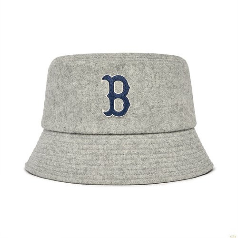 Chapeau Bucket MLB Laine Boston Redsox Accessoires Grise | 9531LTSZJ