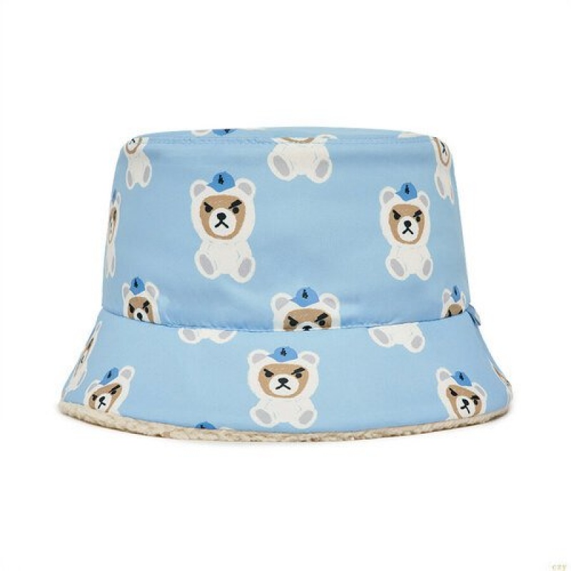 Chapeau Bucket MLB Megabear Reversible Print La Dodgers Enfant Noir | 6295YGVXN