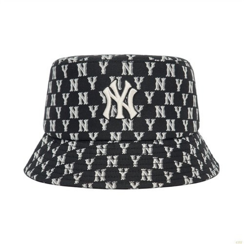 Chapeau Bucket MLB Monogra Classiche New York Yankees Accessoires Noir | 6359GNLPW