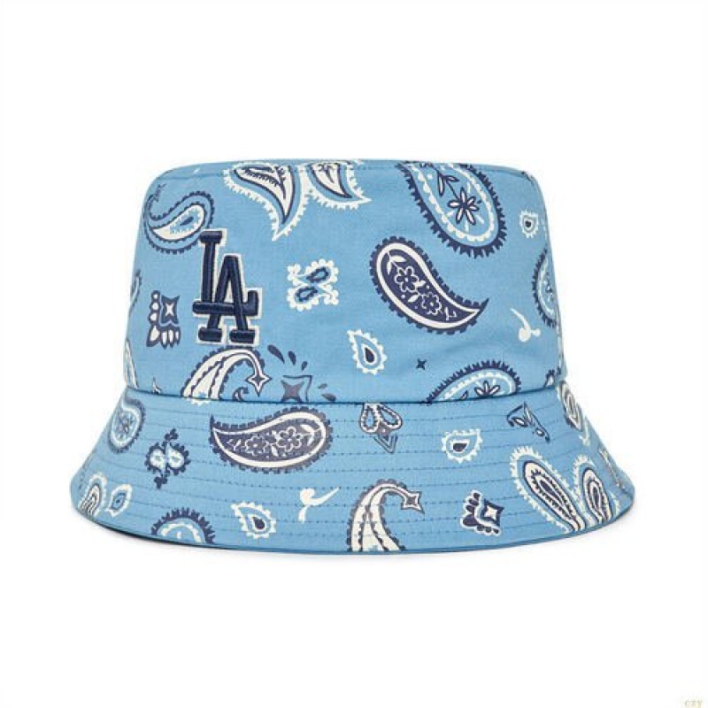 Chapeau Bucket MLB Paisley La Dodgers Accessoires Bleu | 4239OUAGM