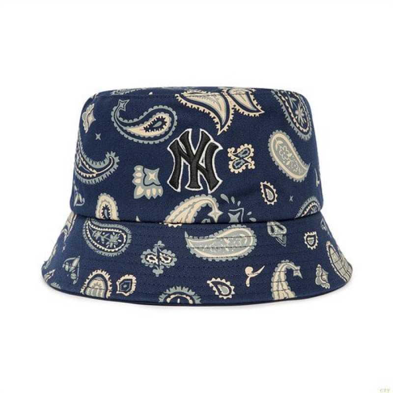 Chapeau Bucket MLB Paisley New York Yankees Accessoires Multicolore | 1398DLEJI