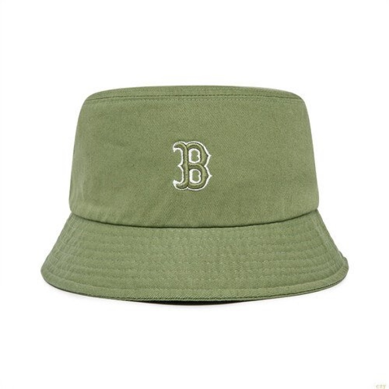 Chapeau Bucket MLB Rookie Boston Redsox Enfant Vert Olive | 9864FCGTE