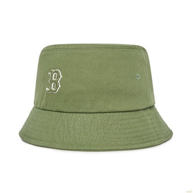 Chapeau Bucket MLB Rookie Boston Redsox Enfant Vert Olive | 9864FCGTE