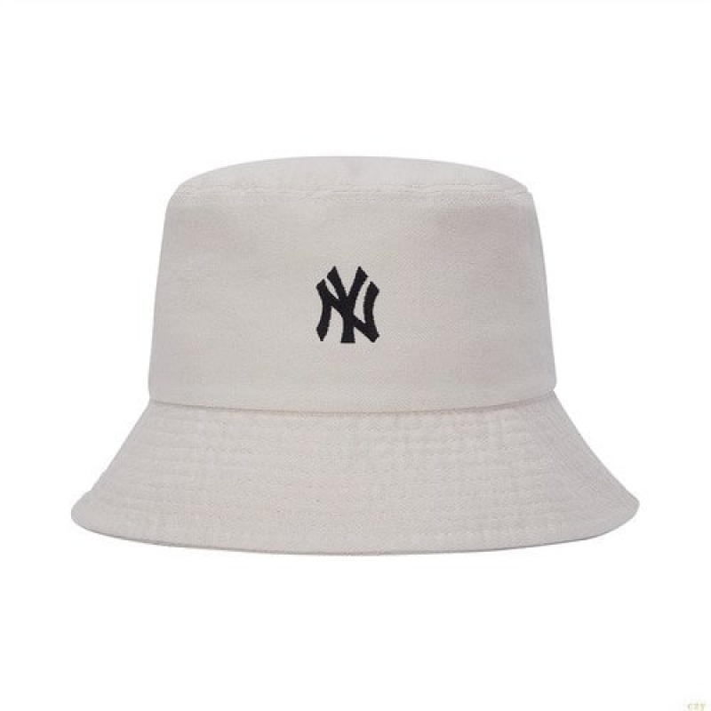 Chapeau Bucket MLB Rookie New York Yankees Accessoires Blanche | 5489GRHDO