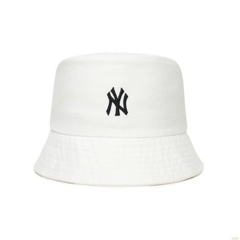 Chapeau Bucket MLB Rookie New York Yankees Accessoires Blanche | 6549JTVOA