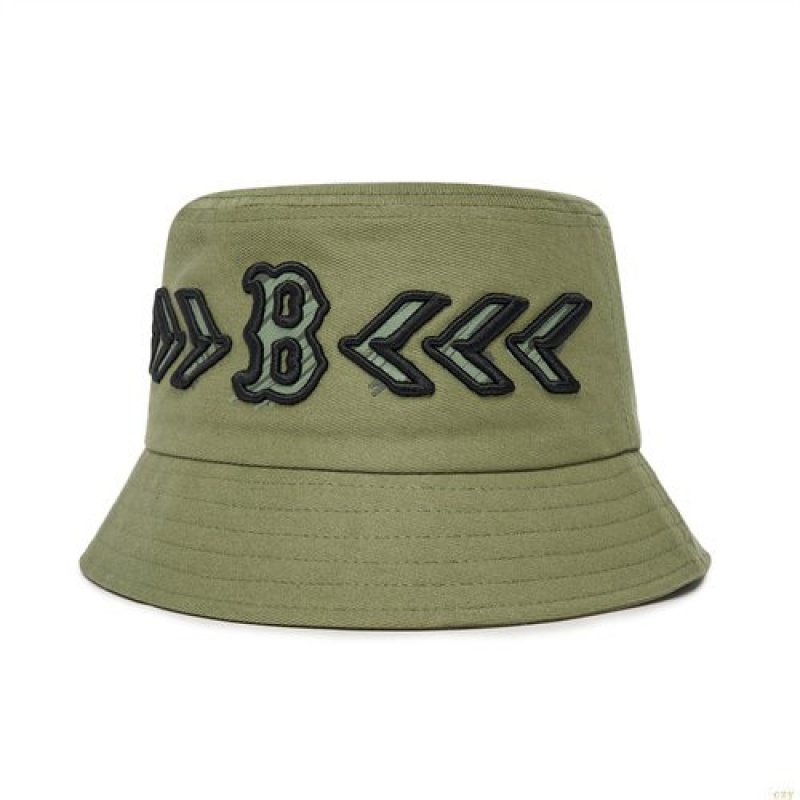 Chapeau Bucket MLB Seamball Boston Redsox Enfant Vert Olive | 6028FXCYO