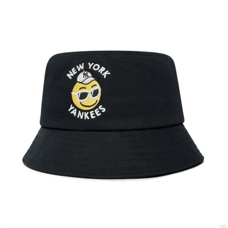 Chapeau Bucket MLB Smile New York Yankees Enfant Noir | 4619SXMYQ