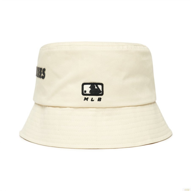 Chapeau Bucket MLB Surrounbucket New York Yankees Accessoires Blanche | 9701TCJAX