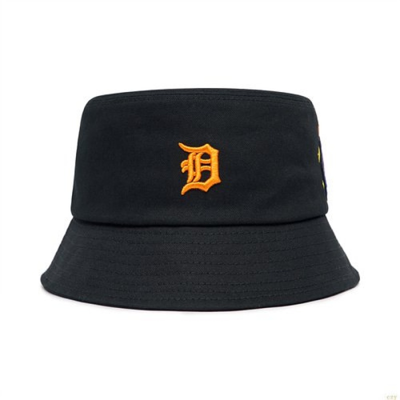 Chapeau Bucket MLB The Year Of Tiger Detroit Tigers Accessoires Noir | 2596HGJMC