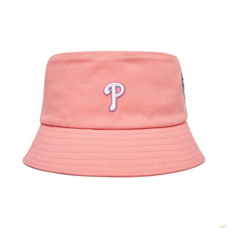 Chapeau Bucket MLB The Year Of Tiger Philadelphia Phillies Accessoires Rose | 2650GYQOZ