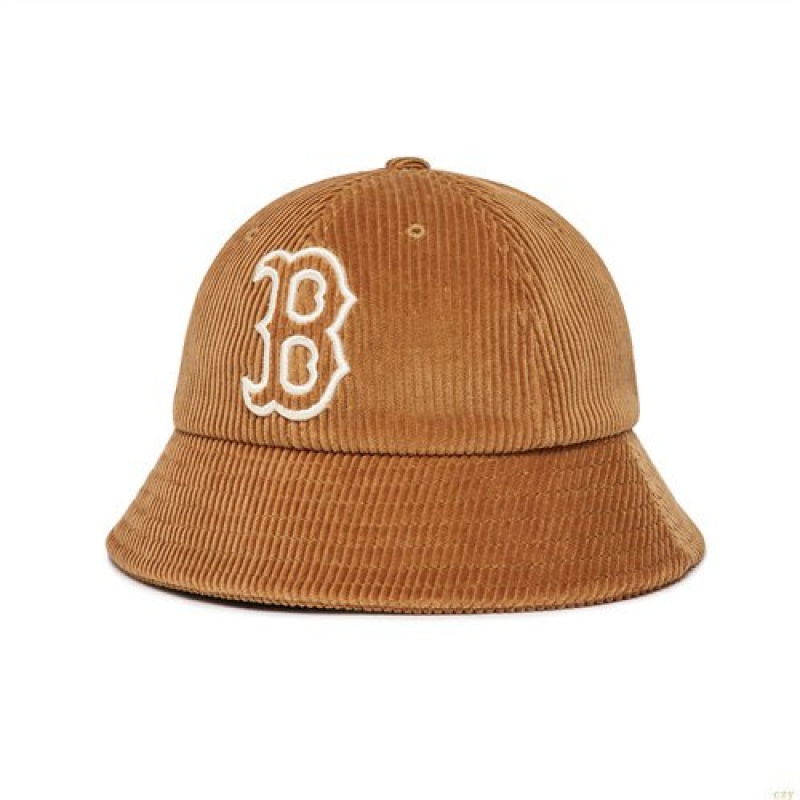 Chapeaux MLB Basic Corduroy Dome Boston Redsox Enfant Marron | 7051RDOTQ