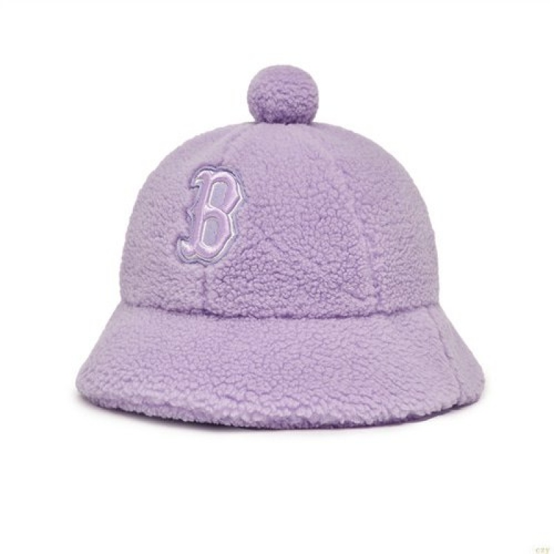 Chapeaux MLB Basic Fleece Dome Boston Redsox Enfant Violette | 8165KVXSN