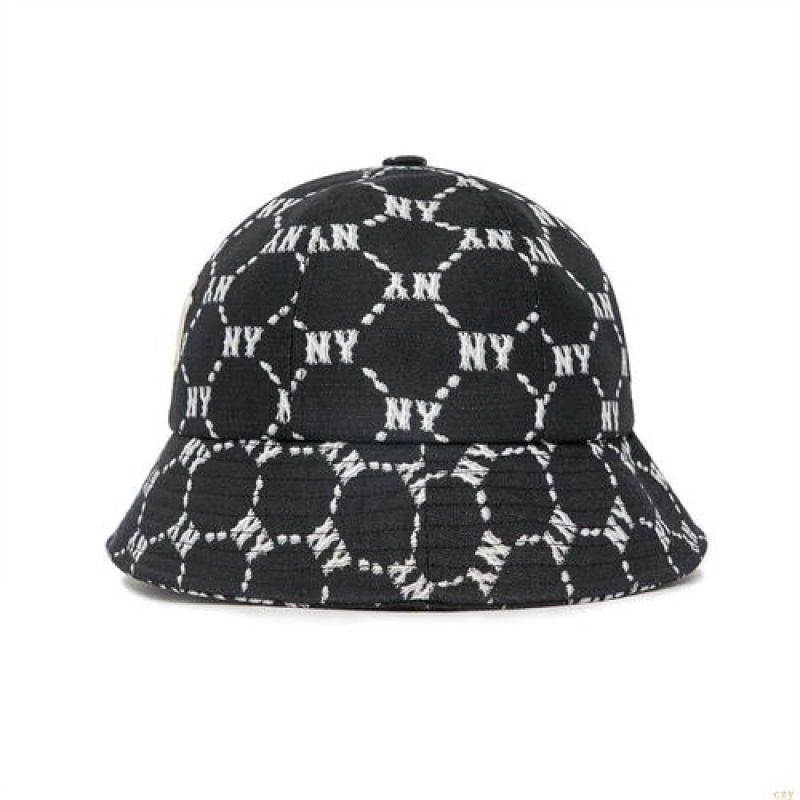 Chapeaux MLB Basic Monogra Jq Dome New York Yankees Enfant Noir | 4783VMRDU