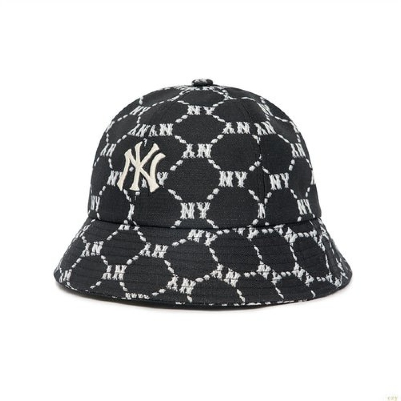 Chapeaux MLB Basic Monogra Jq Dome New York Yankees Enfant Noir | 4783VMRDU