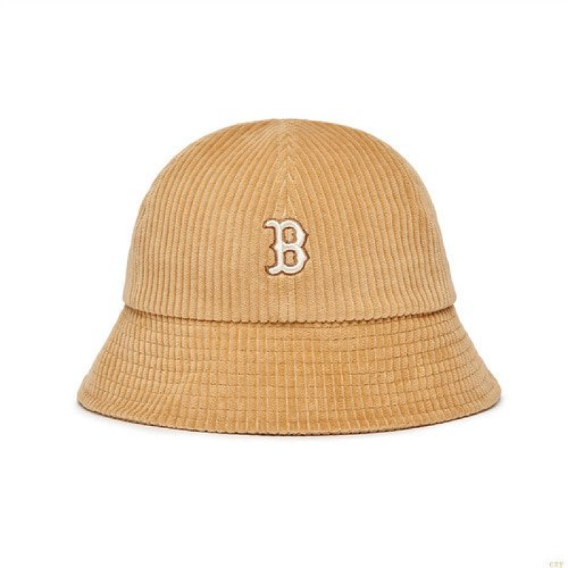 Chapeaux MLB Corduroy Dome Boston Redsox Accessoires Kaki | 0857SZMRF