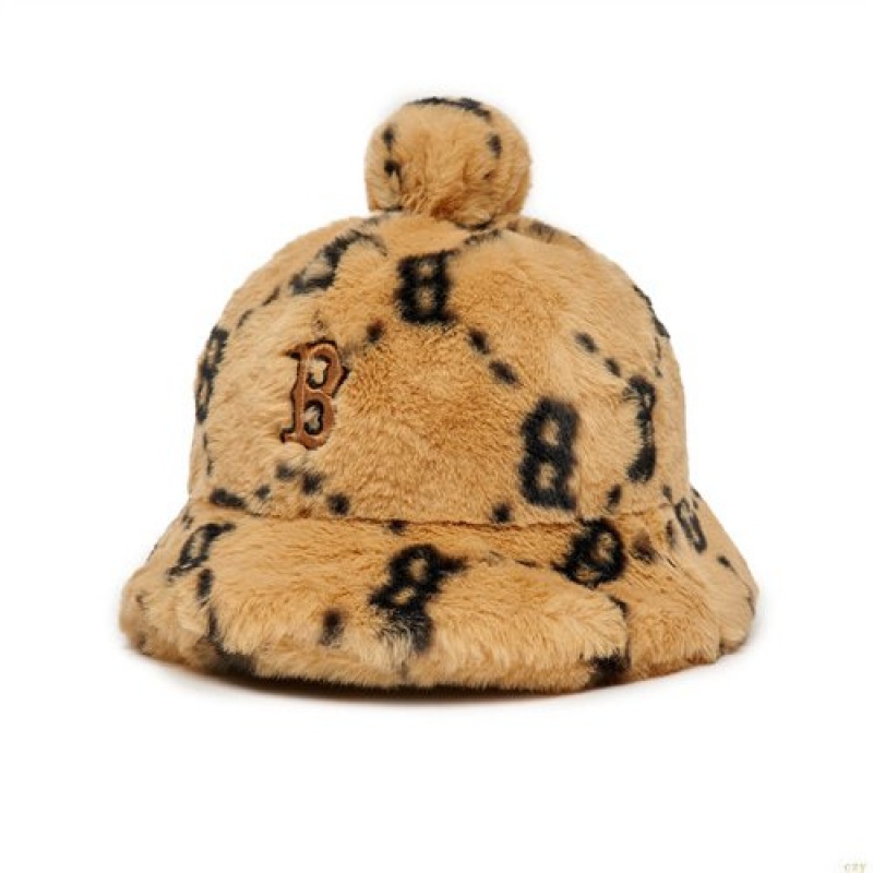 Chapeaux MLB Dia Monogra Fleece Dome Boston Redsox Enfant Marron | 4076APNJM