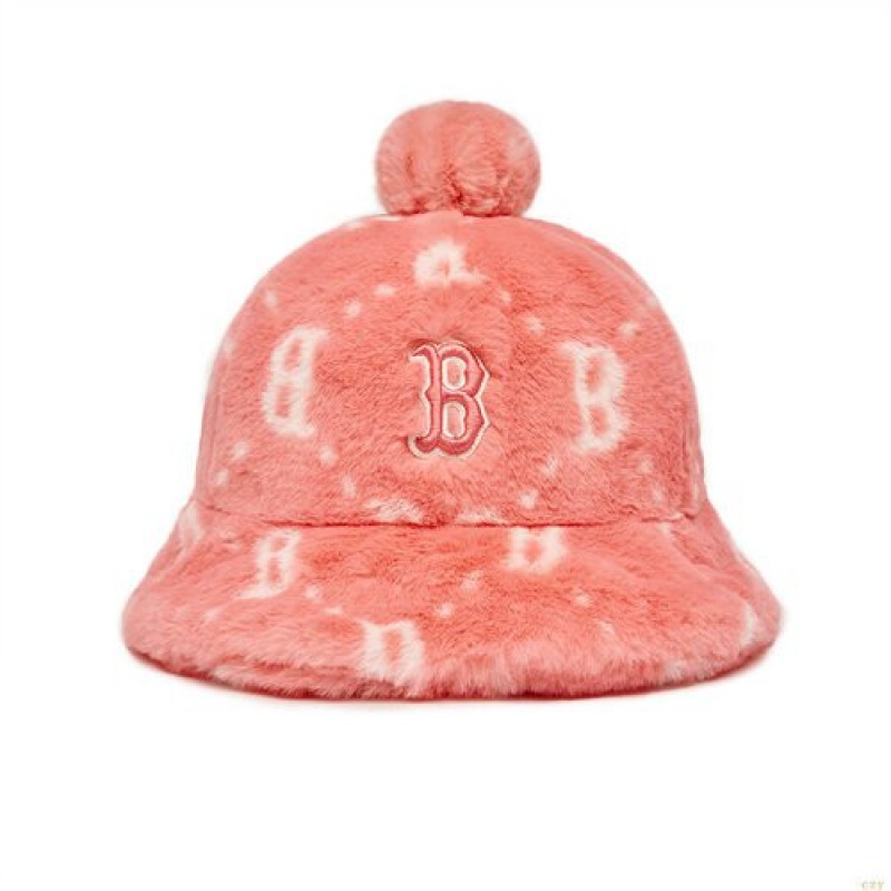 Chapeaux MLB Dia Monogra Fleece Dome Boston Redsox Enfant Rose | 6128YZTHW