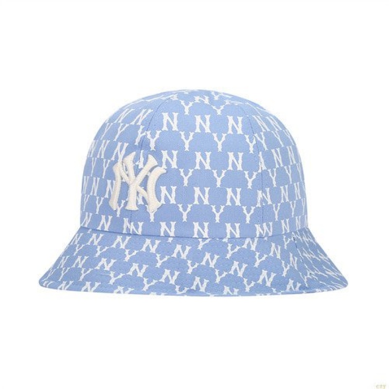 Chapeaux MLB Monogra Pastel Dome New York Yankees Accessoires Bleu | 6410BXPUO