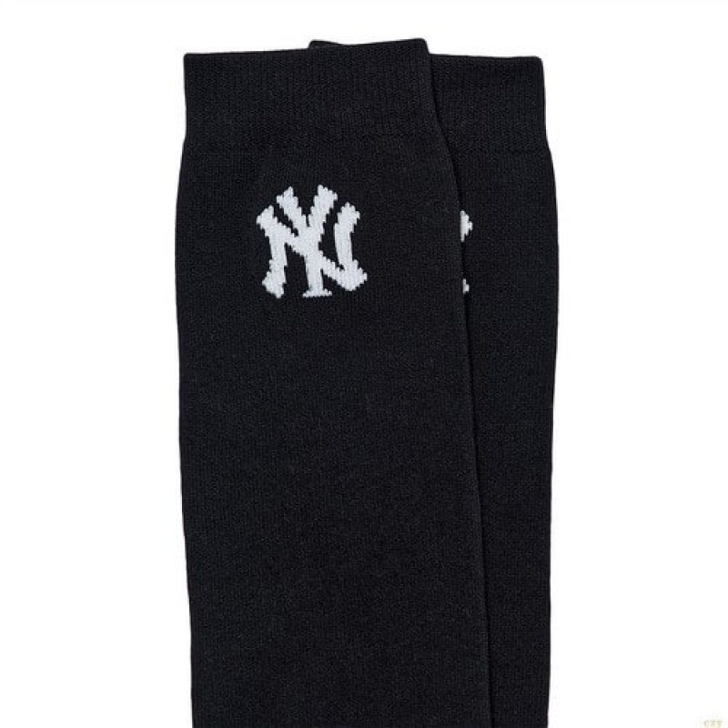 Chaussettes MLB Basic Big Logo Knee New York Yankees Accessoires Noir | 5039VJWRU