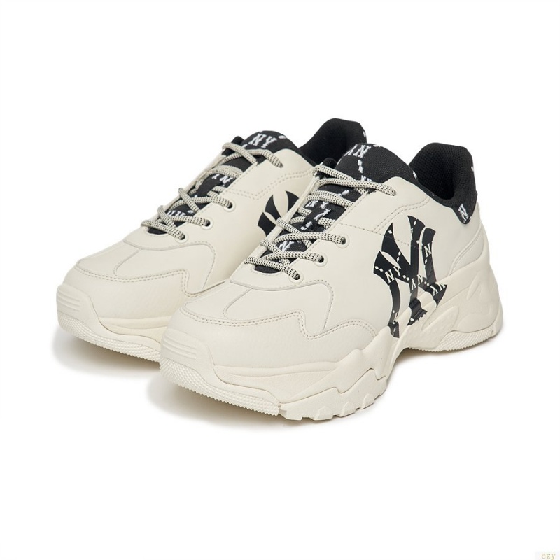 Chaussure Casual MLB Big Ball Monogra New York Yankees Chaussure Blanche | 1089GQJLX