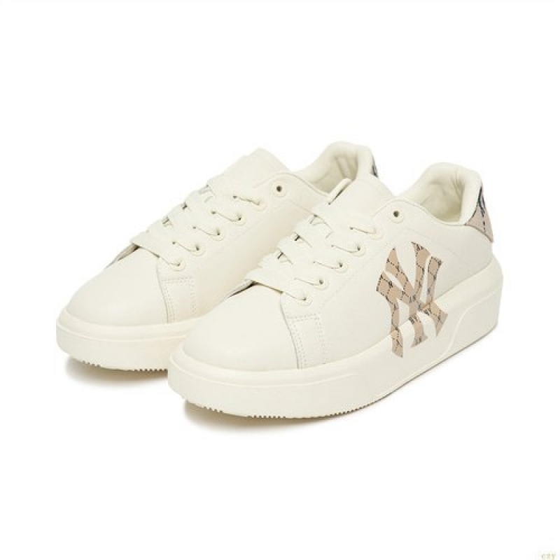 Chaussure Casual MLB Classiche Heel Monogra New York Yankees Chaussure Blanche | 7930VIXDO