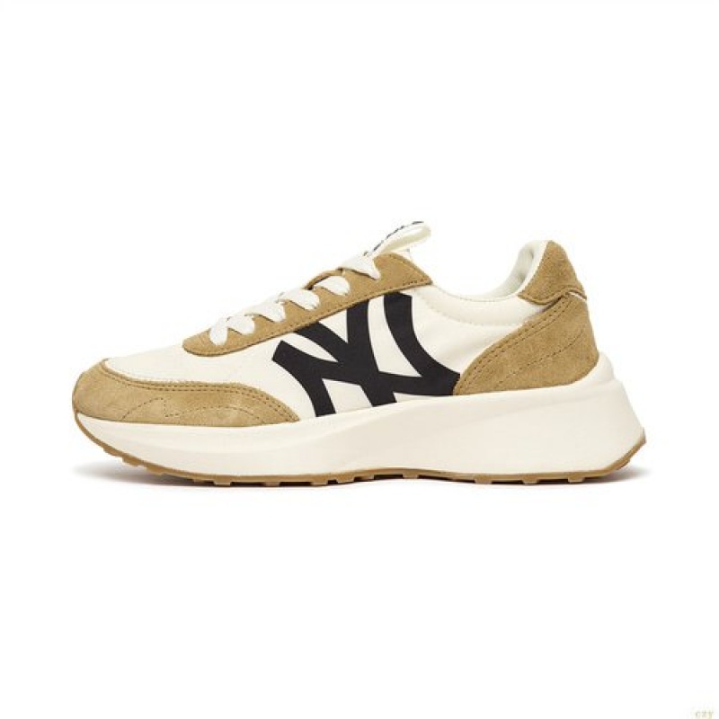 Chaussure Casual MLB Jogger MX 065 New York Yankees Chaussure Beige | 3479CGYFM