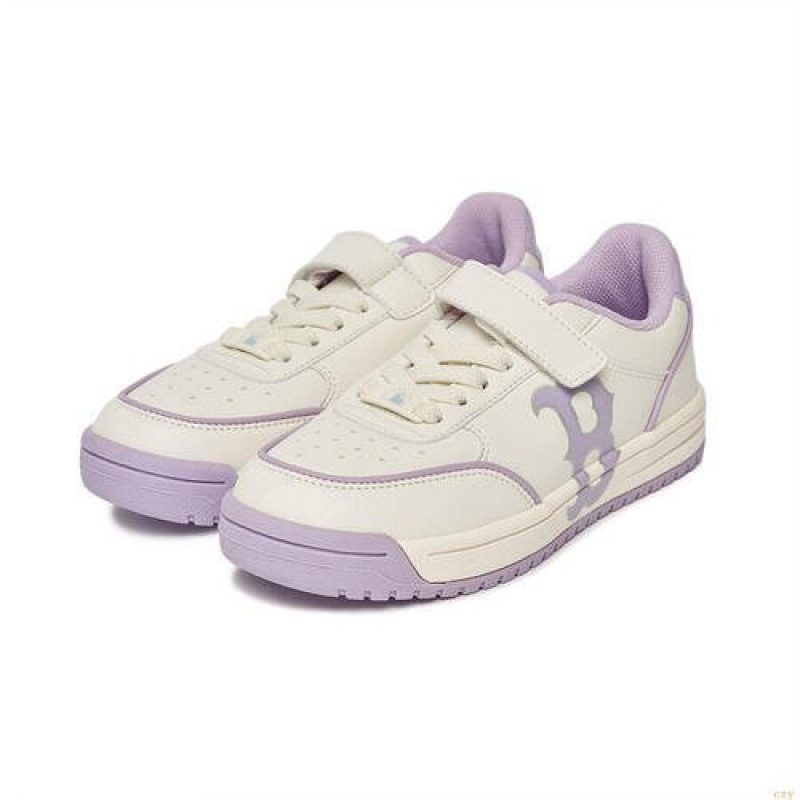 Chaussure Casual MLB Liner Boston Redsox Enfant Blanche Violette | 7421TVWBU