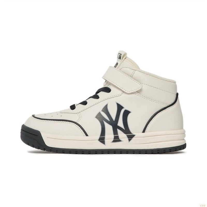 Chaussure Casual MLB Liner Hight New York Yankees Enfant Blanche | 6158MZQCK