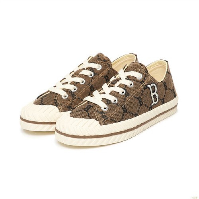 Chaussure Casual MLB Playball Mono Jaquar Boston Redsox Enfant Marron | 5072WGMZU