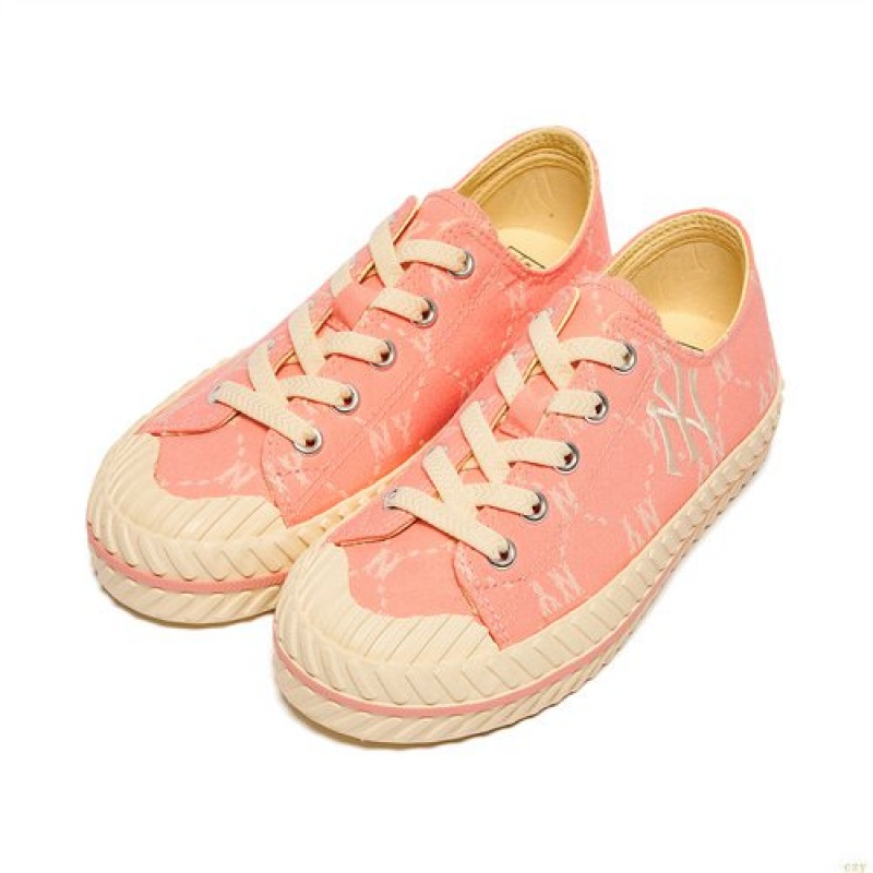 Chaussure Casual MLB Playball Mono Jaquar New York Yankees Enfant Rose | 5892PKEUN