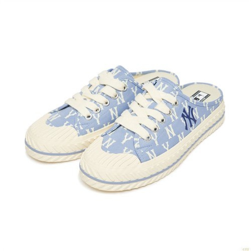 Chaussure Casual MLB Playball Mule Monogra New York Yankees Chaussure Bleu | 9286ORBPV