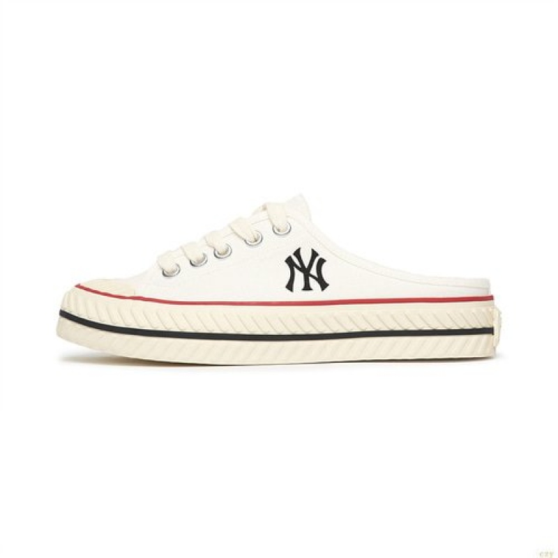 Chaussure Casual MLB Playball Origin Mule New York Yankees Chaussure Blanche | 3460UQLRY