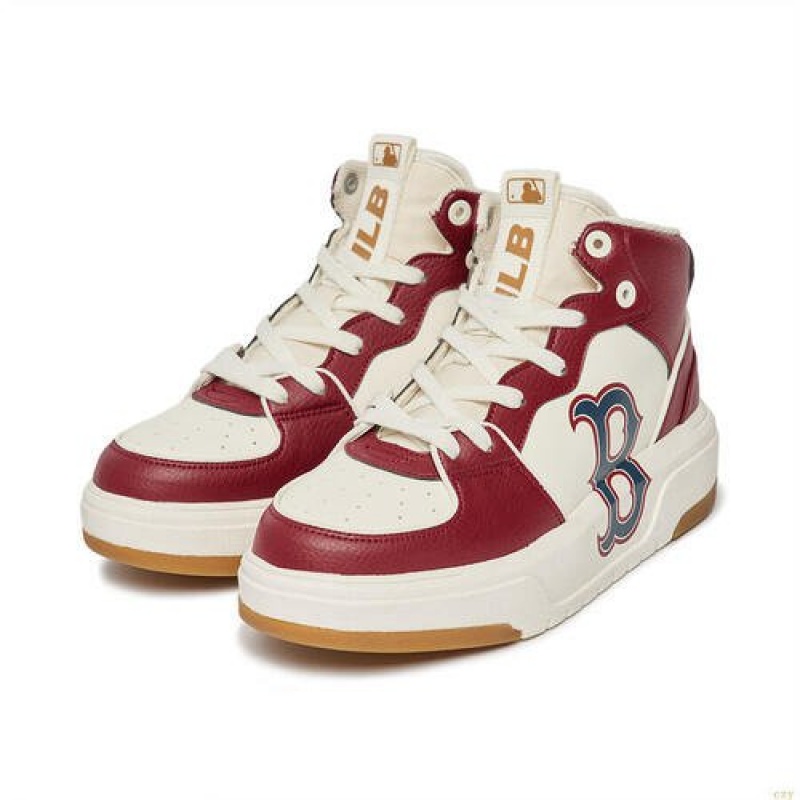 Chaussure Haute MLB Liner Boston Redsox Chaussure Rouge | 0492OWLNS