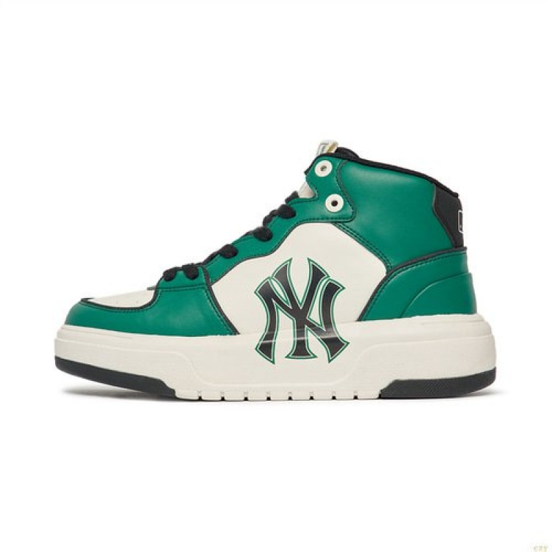 Chaussure Haute MLB Liner New York Yankees Chaussure Vert | 4682GEUCK