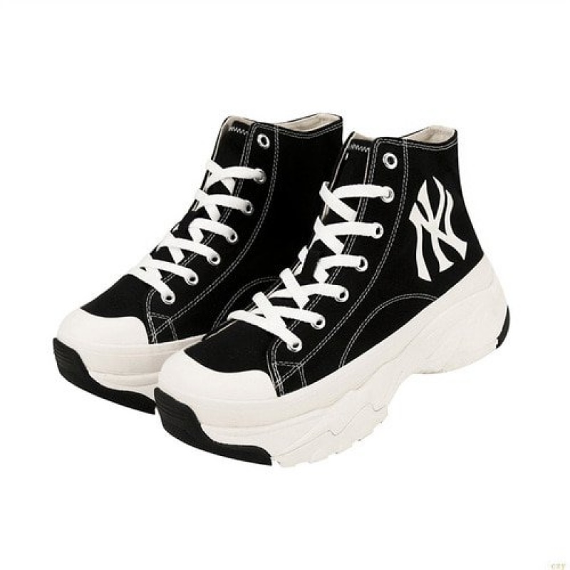 Chaussure Haute MLB New York Yankees Chaussure Noir | 0478MHZGU