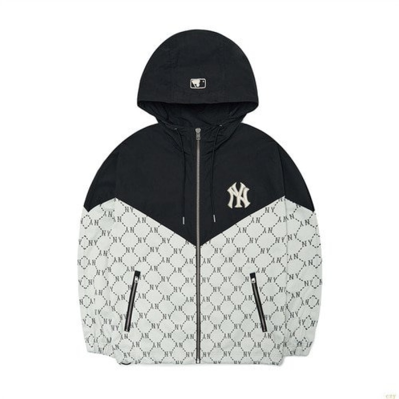 Coupe-vent MLB Dia Monogra Blocking New York Yankees Vetement Noir | 7281IBEMY