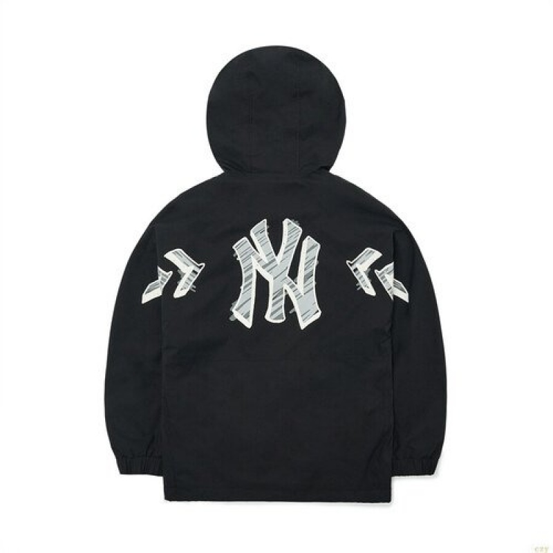 Coupe-vent MLB Seamball Winbreaker New York Yankees Enfant Noir | 9128IPTSM