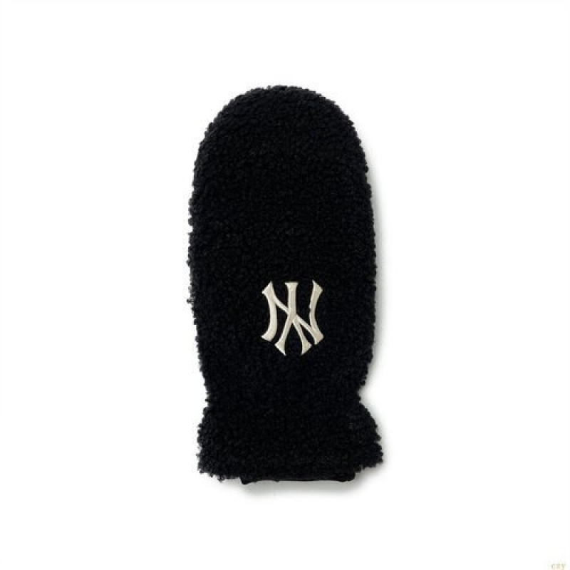 Gants MLB Fleece Mitten New York Yankees Accessoires Noir | 7384VEJXC