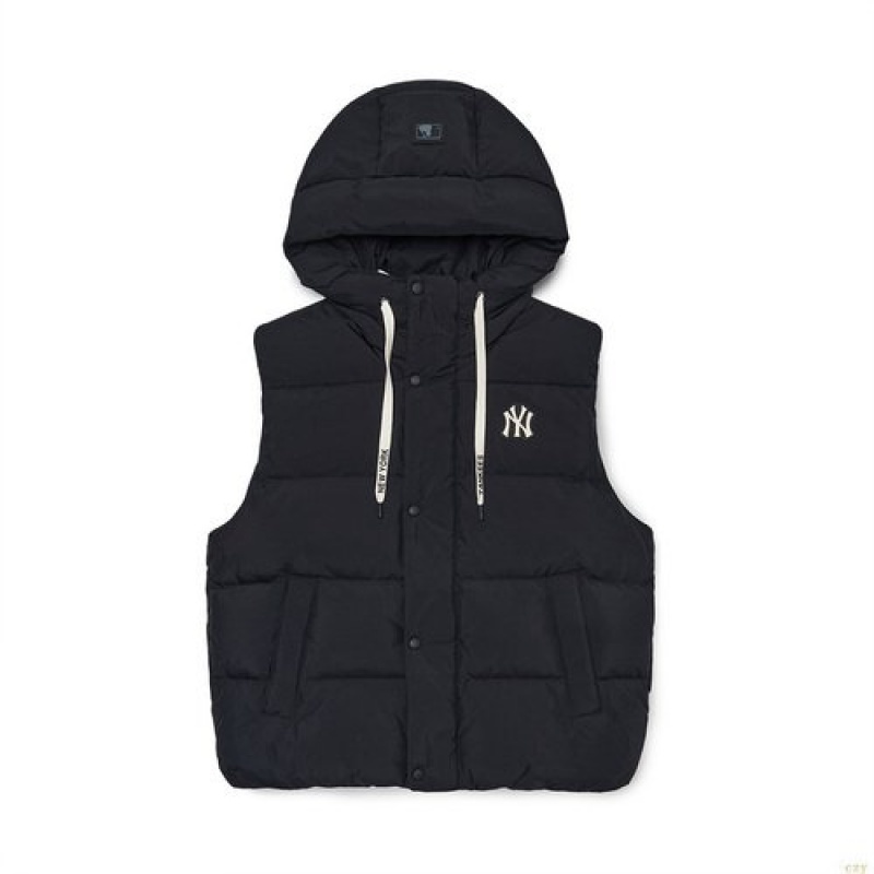 Gilet MLB Basic Down New York Yankees Vetement Noir | 9873LWJEA