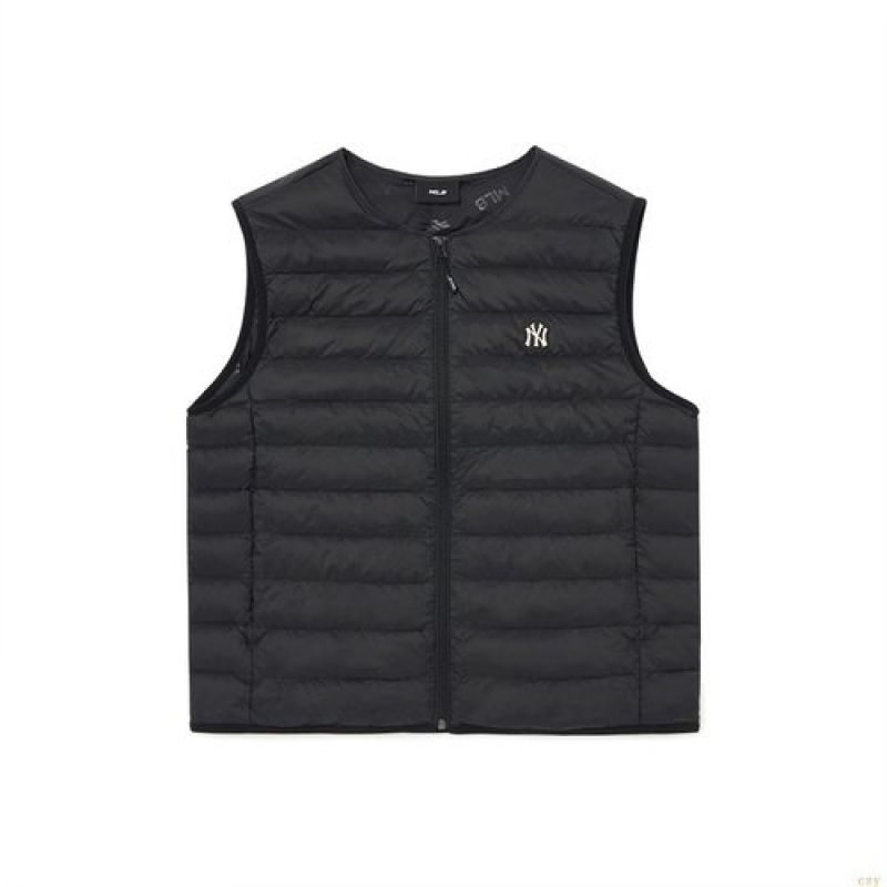 Gilet MLB Basic Light Down New York Yankees Vetement Noir | 7248NRZOJ