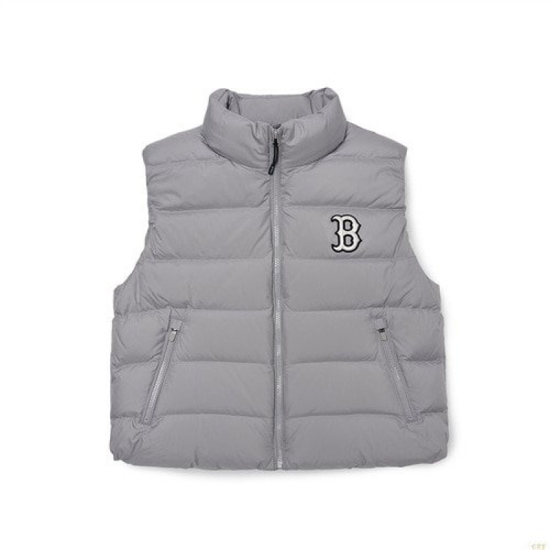 Gilet MLB Basic Mega Logo Miweight Down Boston Redsox Vetement Grise | 4380BZQDW