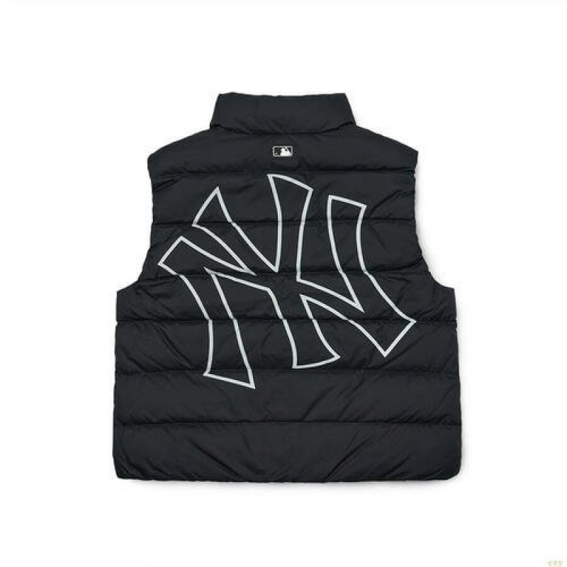 Gilet MLB Basic Mega Logo Miweight Down New York Yankees Vetement Noir | 7238OUNQG